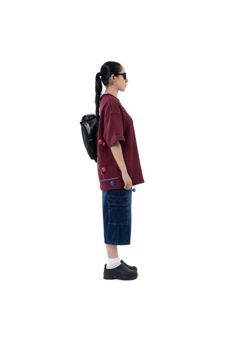 Blue cargo jorts
