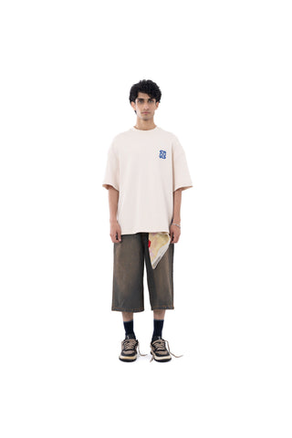 OFF White Tee Blue logo