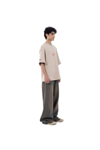 Light Vintage Brown Wash Wide Leg Fit Jeans 2.0