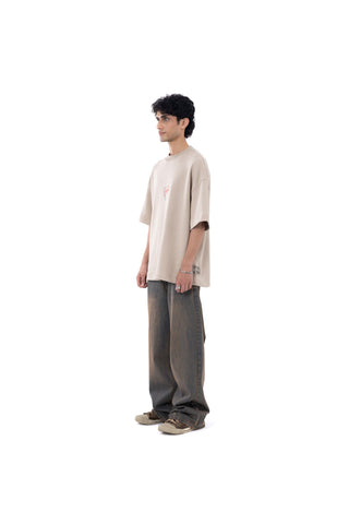 Light Vintage Brown Wash Wide Leg Fit Jeans 2.0