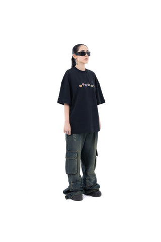 Technical Green Fade Wash Cargo Jeans 2.0