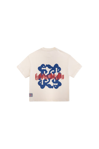 Off White Tee Blue logo