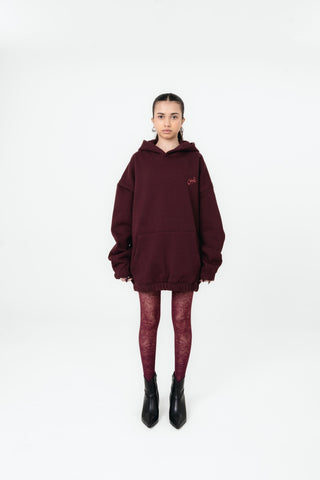 Burgundy Essential Hoodie