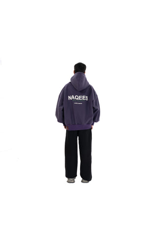 PURPLE ESSENTIAL BALLOON HOODIE