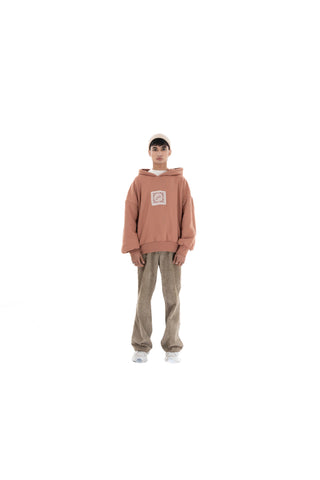 RUST REVERSIBLE BALLOON HOODIE