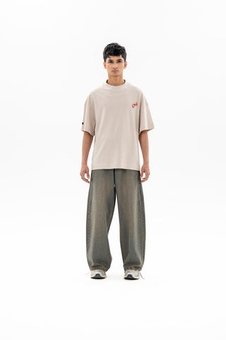 NQ Dumb Idea Tee / Beige Tee