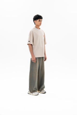 NQ Dumb Idea Tee / Beige Tee