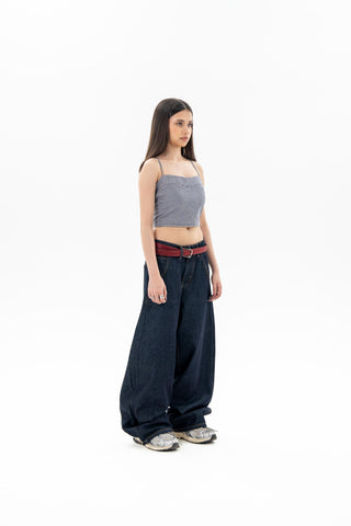 Salvage Denim Blue Wide Leg Fit Jeans