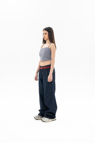 Salvage Denim Blue Wide Leg Fit Jeans