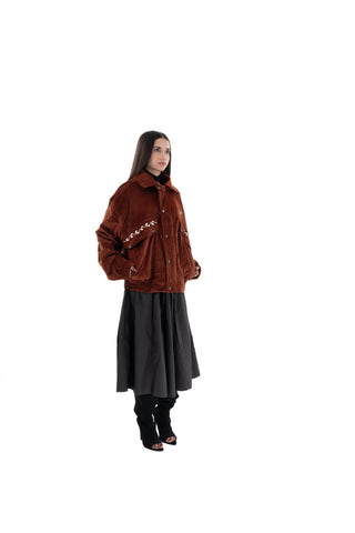 Burnt Orange Corduroy Jacket