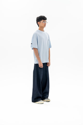 Salvage Denim Blue Wide Leg Fit Jeans