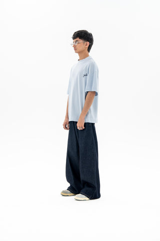 Salvage Denim Blue Wide Leg Fit Jeans