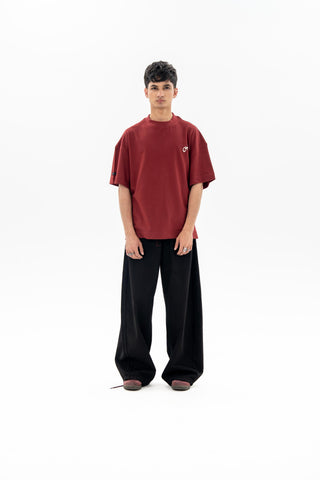 Jet Black Wide Leg Fit Jeans