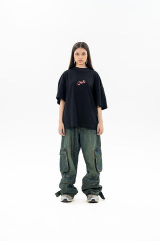 NQ Calligraphy Tee / Black