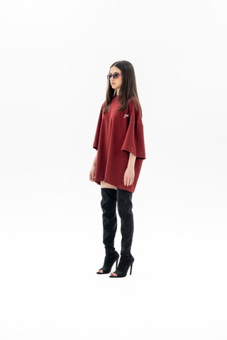 NQ Dumb Idea Tee / Maroon