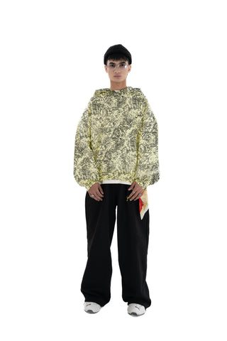 LIME DYE ESSENTIAL BALLOON HOODIE