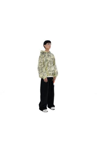 LIME DYE ESSENTIAL BALLOON HOODIE