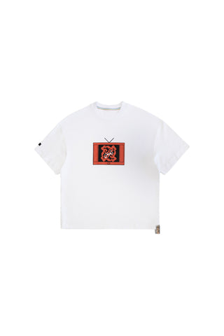QR tee flat lay front