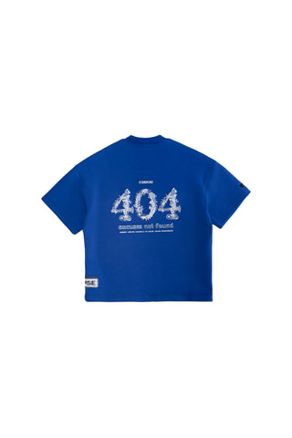 Royal blue 404 tee flat lay back