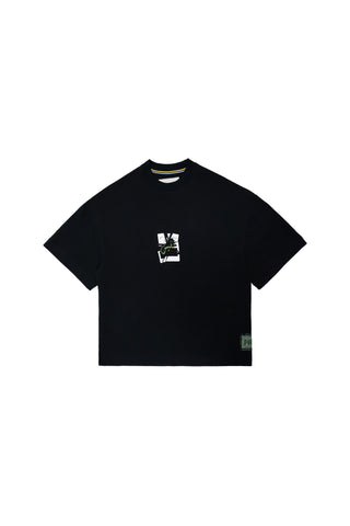 Memory card tee flat lay front