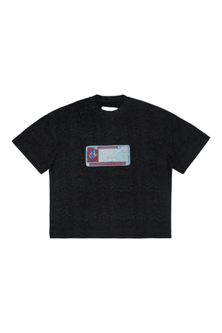 NUMBER PLATE CROP TEE