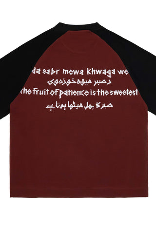 RED ESSENTIAL RAGLAN