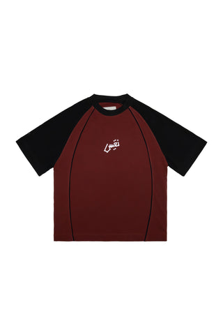 RED ESSENTIAL RAGLAN