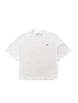 White Small logo Tee